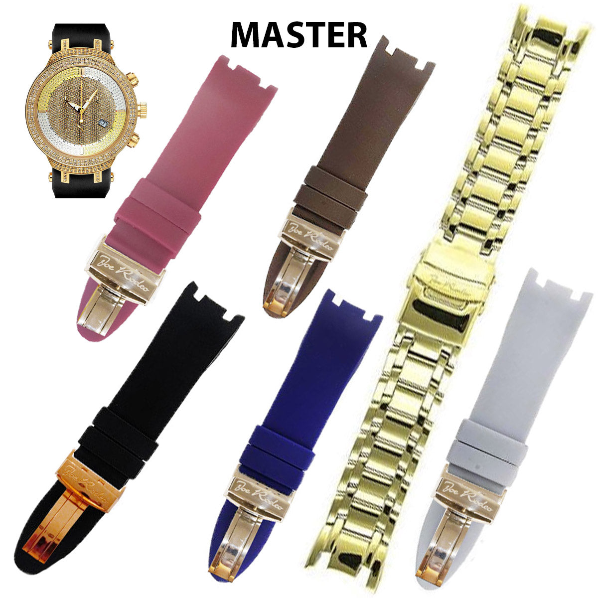 Master Man White Rubber Band