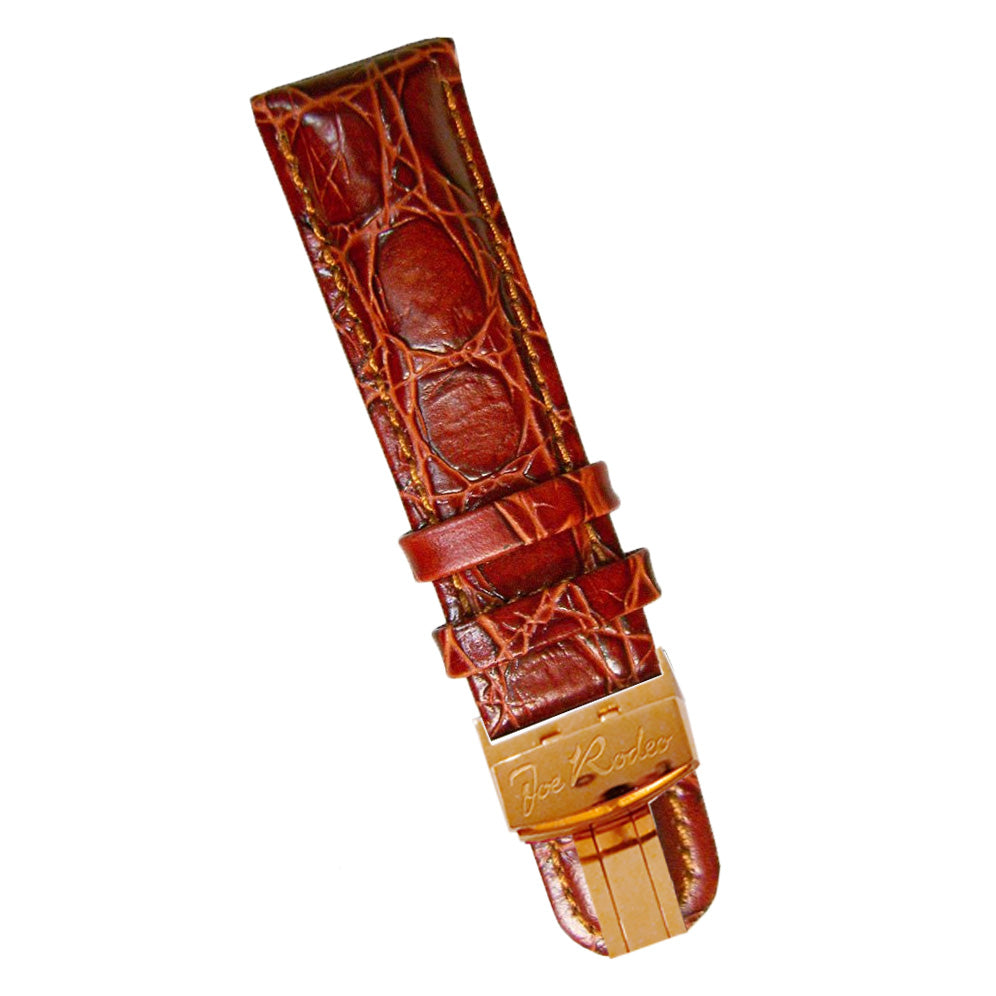 King Burgundy Leather Band 24 MM