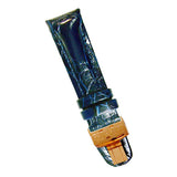 King Navy Leather Band 24 MM