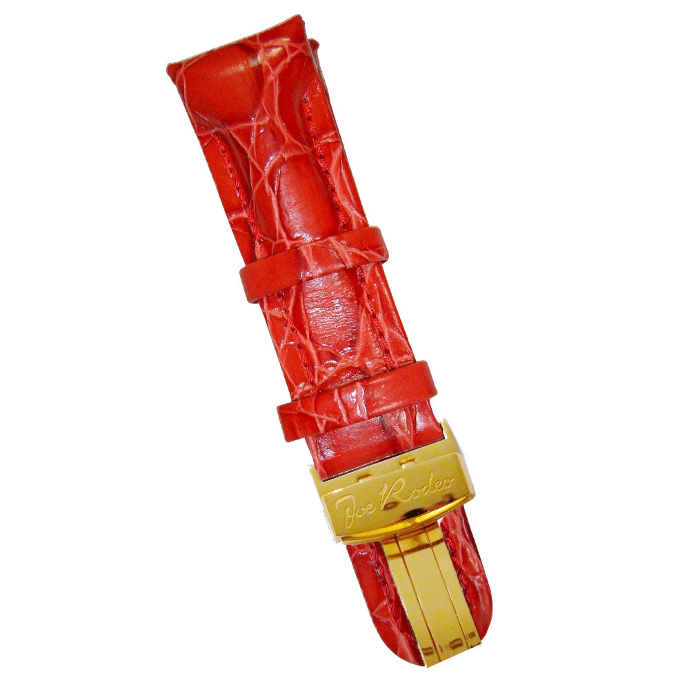Secret Heart Red Leather Band 16 MM