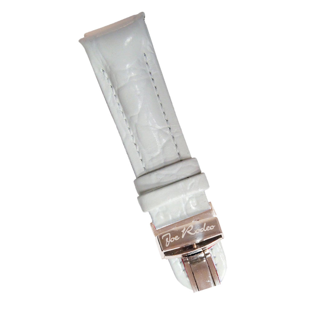 Zibra White Leather Band 18 MM