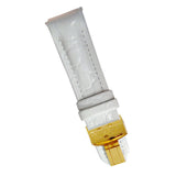 Beverly White Leather Band 18 MM